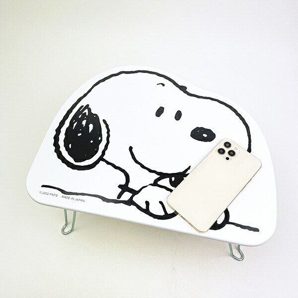 スヌーピー ダイカットミニテーブル フェイス インテリア SNOOPY