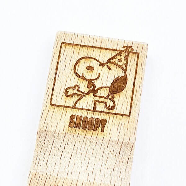 スヌーピー 木の箸置き (はしおき) パーティー 食器 PEANUTS 75th 日本製 SNOOPY