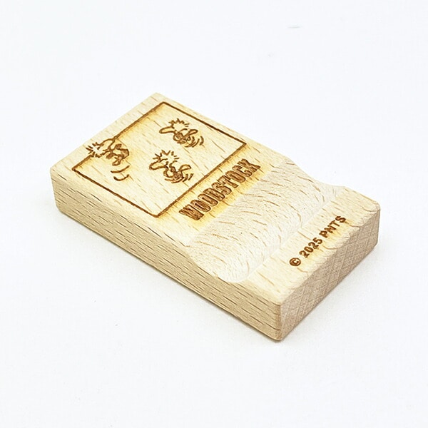 スヌーピー ウッドストック 木の箸置き (はしおき) 食器 PEANUTS 75th 日本製 SNOOPY