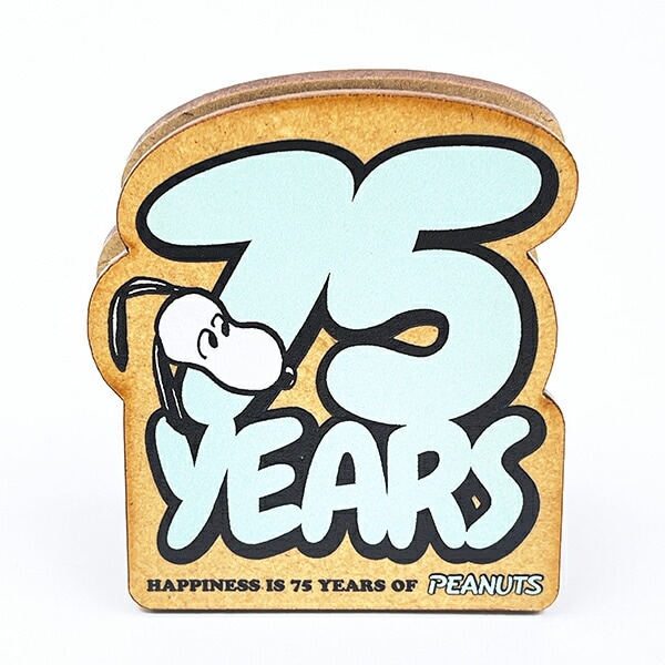 スヌーピー ダイカットメモスタンド ロゴグリーン 文具 PEANUTS 75th 日本製 SNOOPY