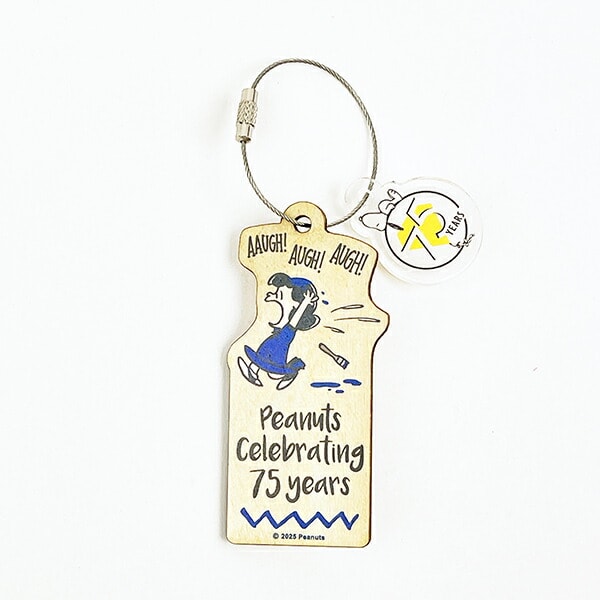 スヌーピー 木のオーナメント ネイビー PEANUTS 75th SNOOPY 日本製