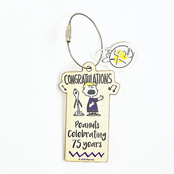 スヌーピー 木のオーナメント バイオレット PEANUTS 75th SNOOPY 日本製