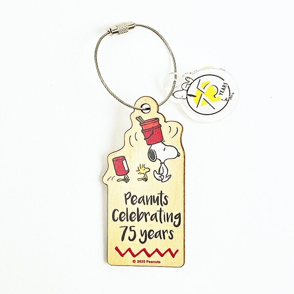 スヌーピー 木のオーナメント ワイン PEANUTS 75th SNOOPY 日本製