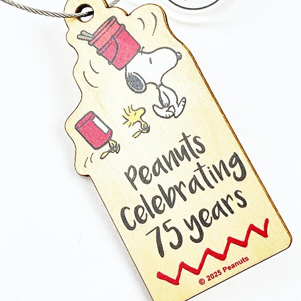 スヌーピー 木のオーナメント ワイン PEANUTS 75th SNOOPY 日本製