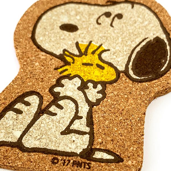 スヌーピー ダイカット コースター スヌーピー ＆ ウッドストック キッチン インテリア 日本製