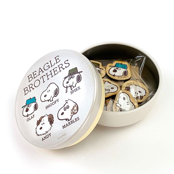 スヌーピー ウッドピンチセット 缶ケース付き ビーグルブラザーズ ピンチ メモ挟み 日本製