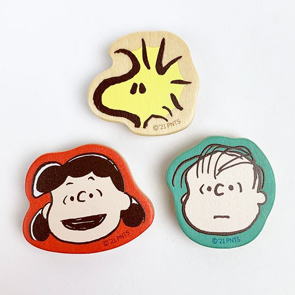 スヌーピー マグネット 3個セット ウッドストック インテリア ステーショナリー 磁石