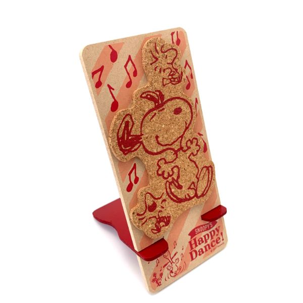 スヌーピー モバイルスタンド ハッピーダンス スマホスタンド スマホ立て iPhone 日本製