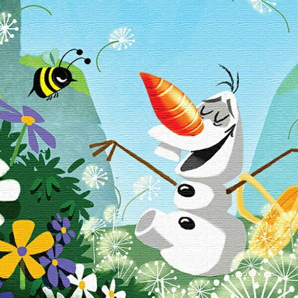 ディズニー アナと雪の女王 オラフ アナ オラフ アートパネル インテリア Disney  日本製(PWD)(PWD)