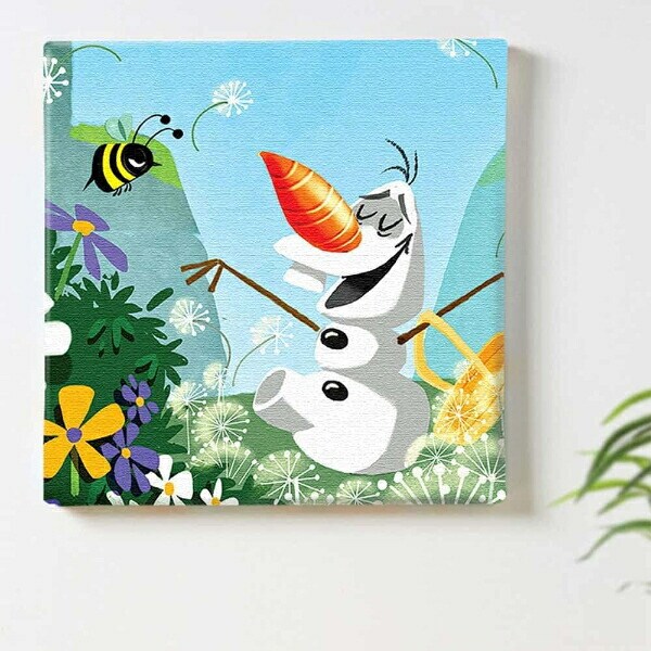 ディズニー アナと雪の女王 オラフ アナ オラフ アートパネル インテリア Disney  日本製(PWD)(PWD)