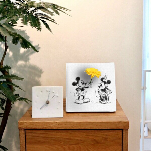 ディズニー ミッキーマウス IKEBANA ミニーマウス 一輪挿し 花瓶 アートパネル インテリア Disney 日本製