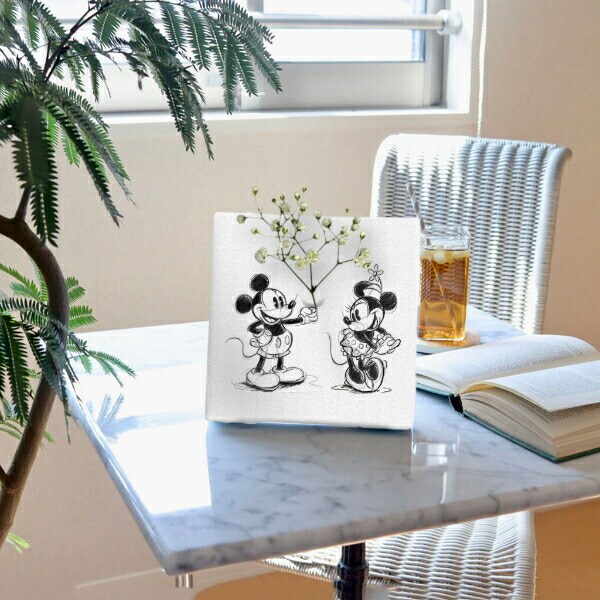 ディズニー ミッキーマウス IKEBANA ミニーマウス 一輪挿し 花瓶 アートパネル インテリア Disney 日本製
