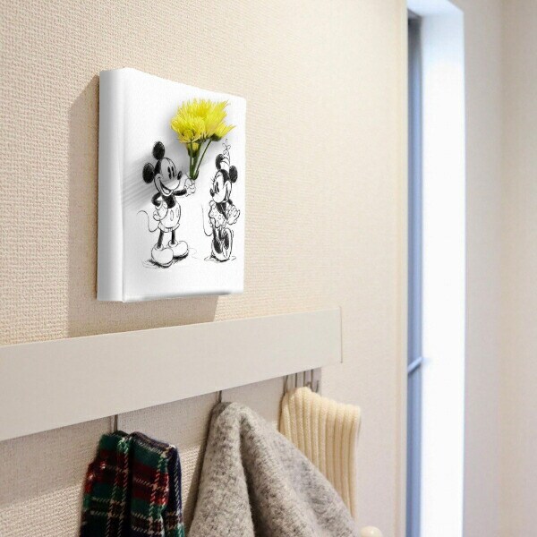 ディズニー ミッキーマウス IKEBANA ミニーマウス 一輪挿し 花瓶 アートパネル インテリア Disney 日本製