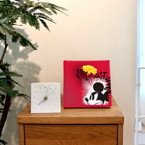 ディズニー ミッキーマウス IKEBANA 一輪挿し 花瓶 アートパネル インテリア Disney 日本製
