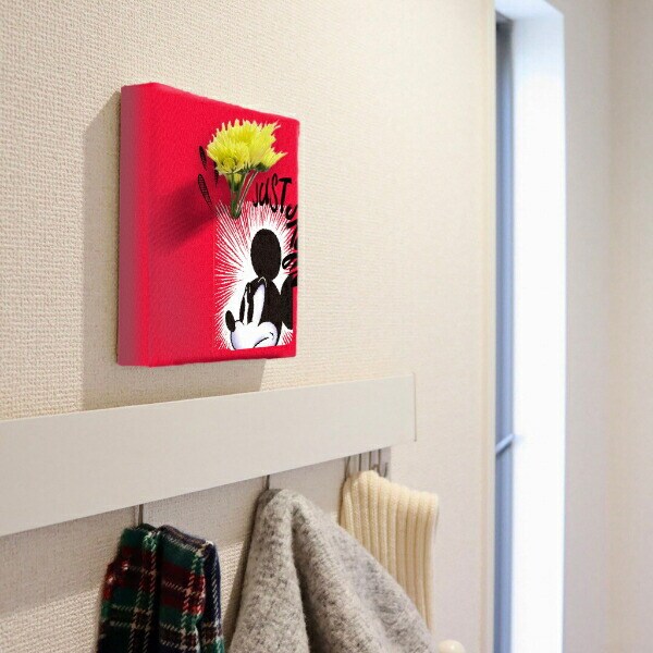 ディズニー ミッキーマウス IKEBANA 一輪挿し 花瓶 アートパネル インテリア Disney 日本製