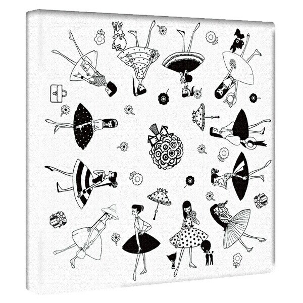 内藤ルネ キャンバスアート ルネガール<MODE> インテリア アートパネル