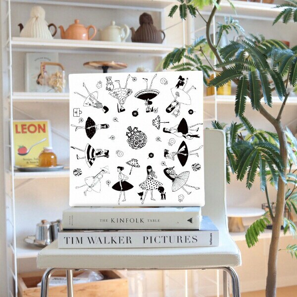 内藤ルネ キャンバスアート ルネガール＜MODE＞ インテリア アートパネル