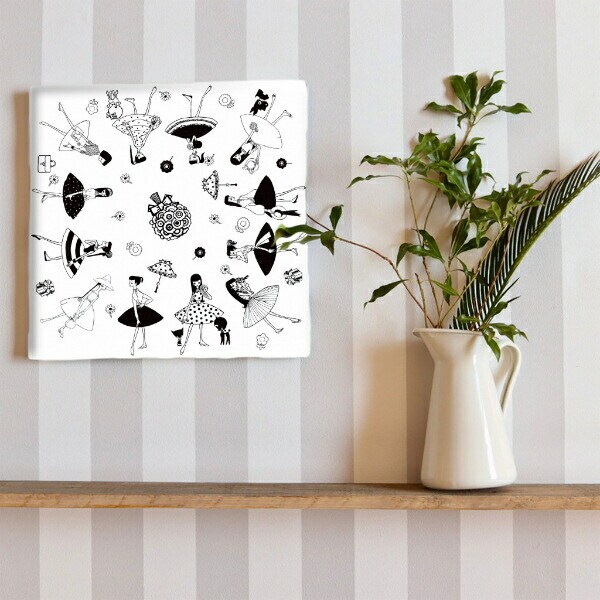 内藤ルネ キャンバスアート ルネガール＜MODE＞ インテリア アートパネル