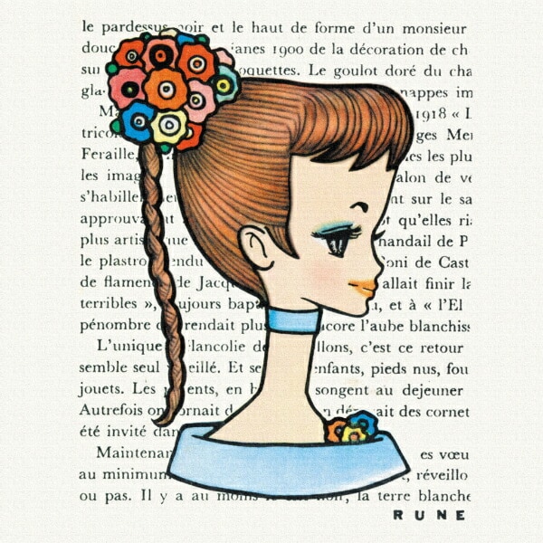 内藤ルネ キャンバスアート MODEL インテリア アートパネル