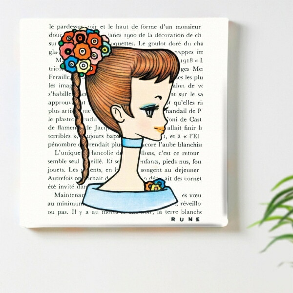 内藤ルネ キャンバスアート MODEL インテリア アートパネル