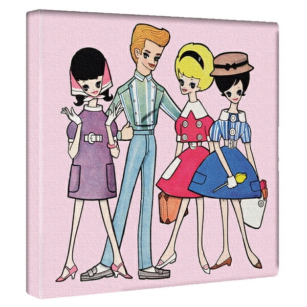 内藤ルネ キャンバスアート ドリーミィ・ジェネレーションB インテリア アートパネル