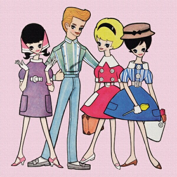 内藤ルネ キャンバスアート ドリーミィ・ジェネレーションB インテリア アートパネル