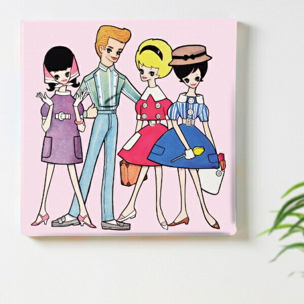 内藤ルネ キャンバスアート ドリーミィ・ジェネレーションB インテリア アートパネル