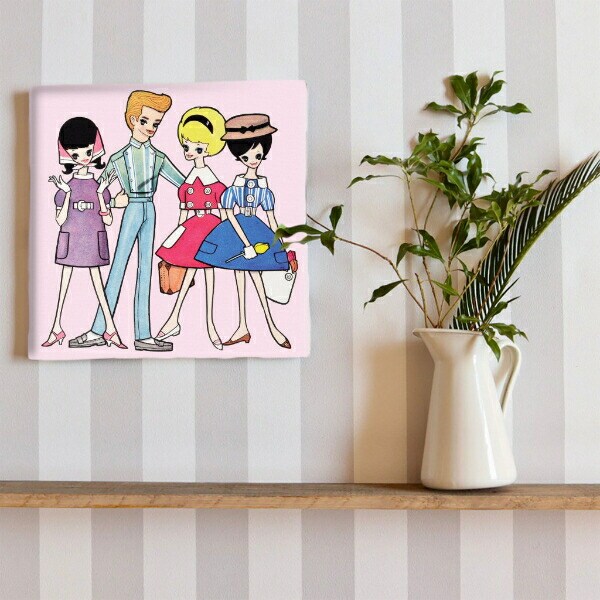 内藤ルネ キャンバスアート ドリーミィ・ジェネレーションB インテリア アートパネル