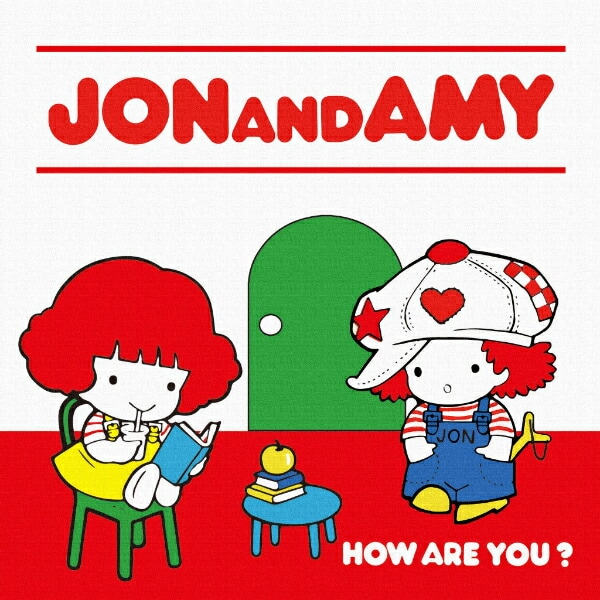 内藤ルネ キャンバスアート JON&AMY インテリア アートパネル