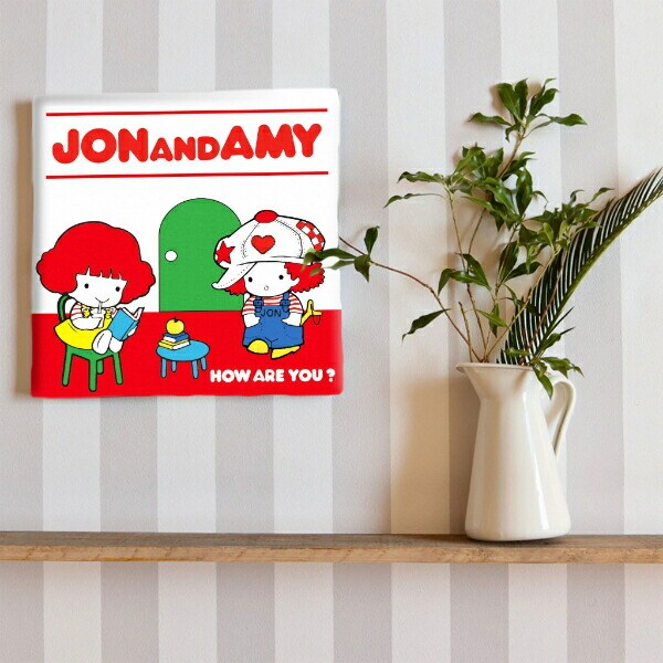内藤ルネ キャンバスアート JON&AMY インテリア アートパネル