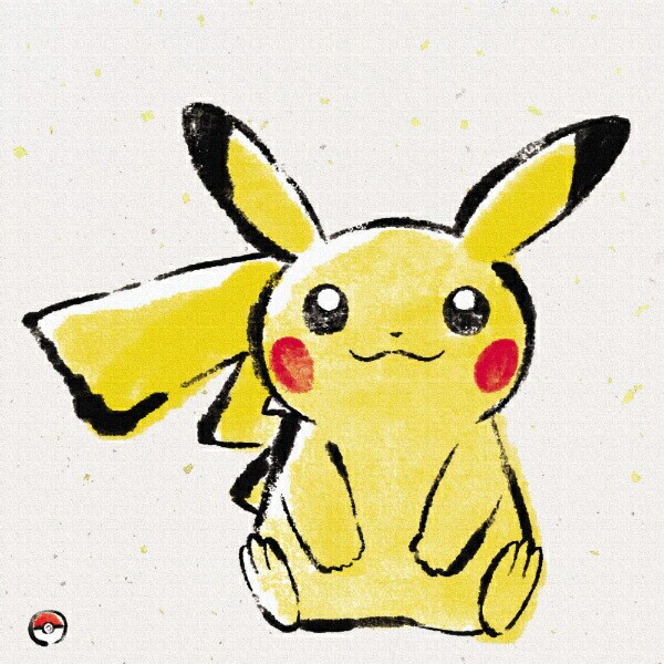 ポケットモンスター ピカチュウ アートパネル 筆書き インテリア ポケモン 日本製