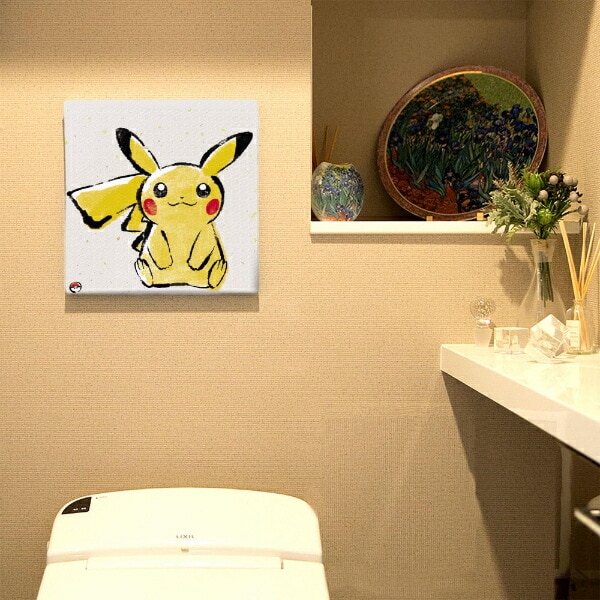 ポケットモンスター ピカチュウ アートパネル 筆書き インテリア ポケモン 日本製