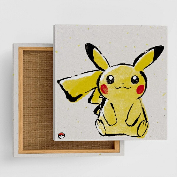 ポケットモンスター ピカチュウ アートパネル 筆書き インテリア ポケモン 日本製