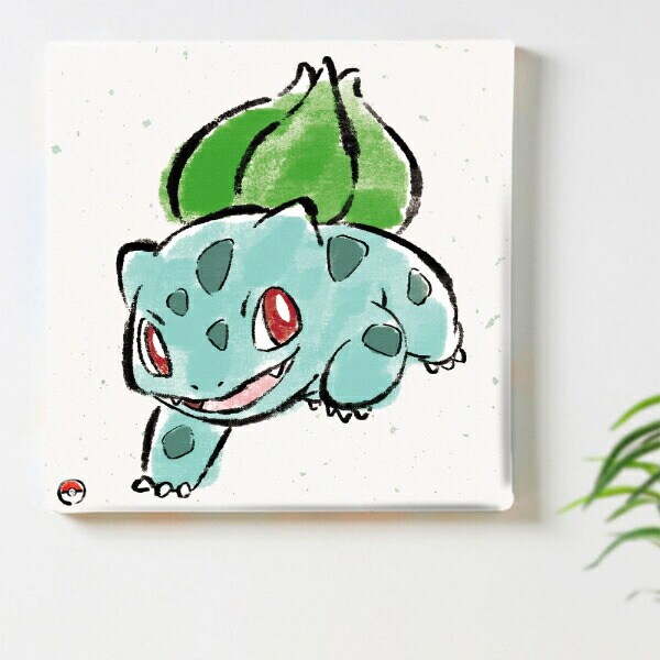 ポケットモンスター フシギダネ アートパネル 筆書き インテリア ポケモン 日本製