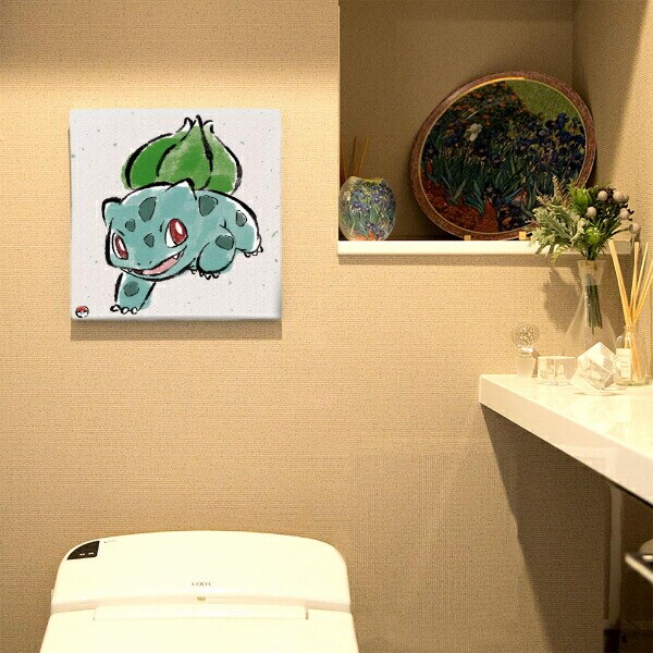ポケットモンスター フシギダネ アートパネル 筆書き インテリア ポケモン 日本製