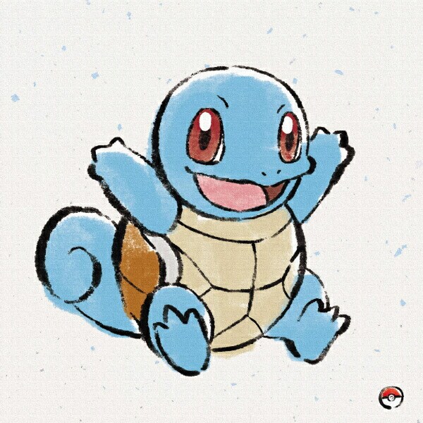 ポケットモンスター ゼニガメ アートパネル 筆書き インテリア ポケモン 日本製