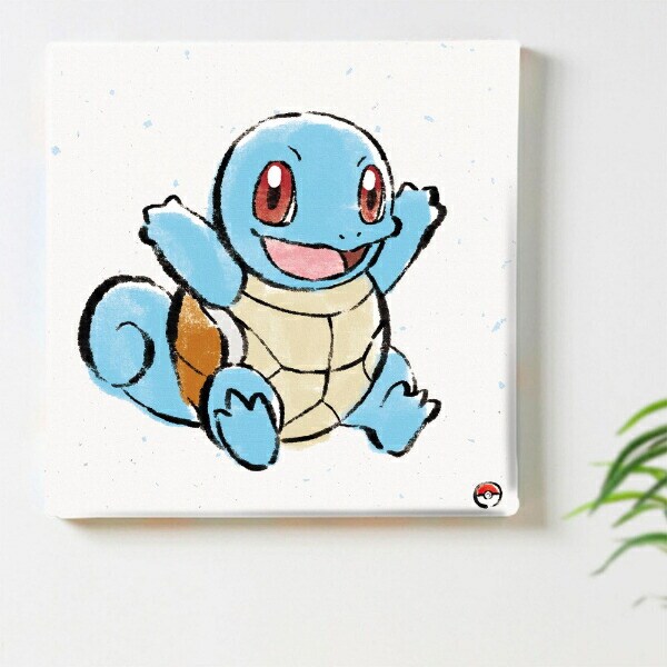 ポケットモンスター ゼニガメ アートパネル 筆書き インテリア ポケモン 日本製