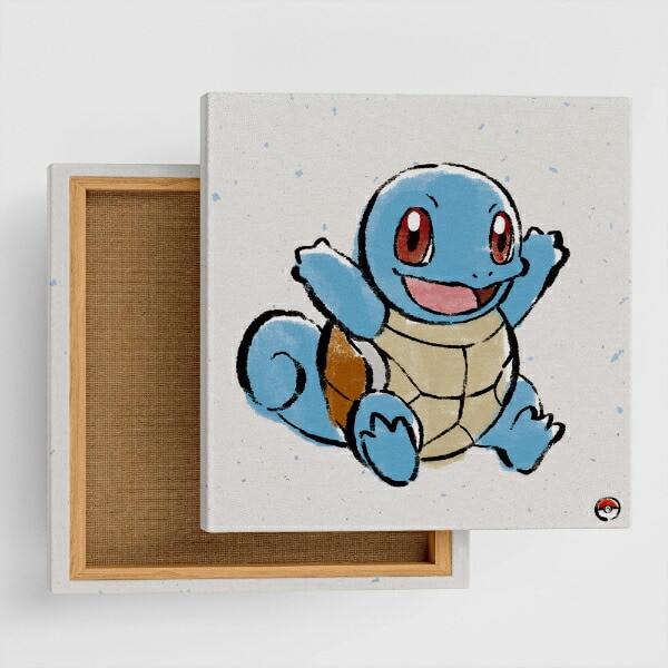 ポケットモンスター ゼニガメ アートパネル 筆書き インテリア ポケモン 日本製