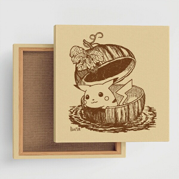 ポケットモンスター ピカチュウ アートパネル セピア インテリア ポケモン 日本製