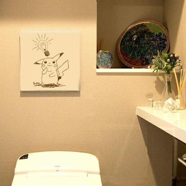 ポケットモンスター ピカチュウ(ひらめき) アートパネル セピア インテリア ポケモン 日本製
