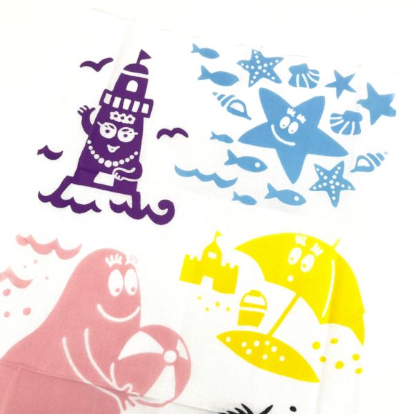 バーバパパ　注染手ぬぐい　海水浴 手ぬぐい 　 　 日本製