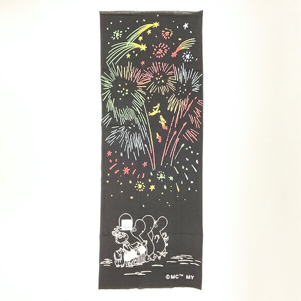 ムーミン 注染手ぬぐい(花火) タオル 日本製 MOOMIN