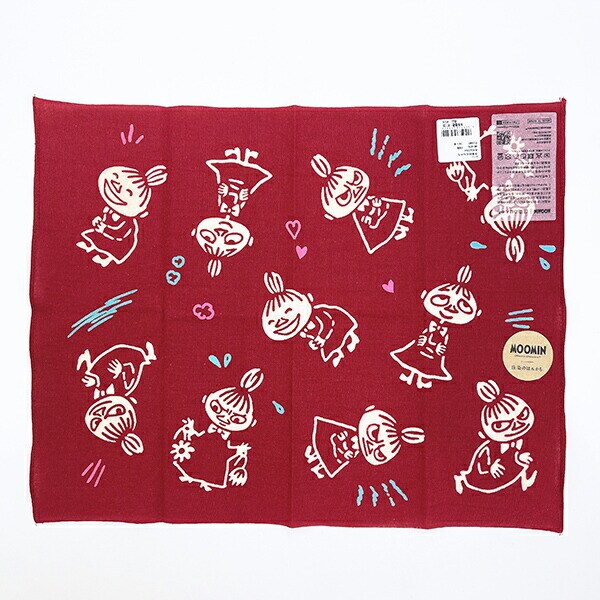ムーミン リトルミイ赤 注染のハンカチ MOOMIN