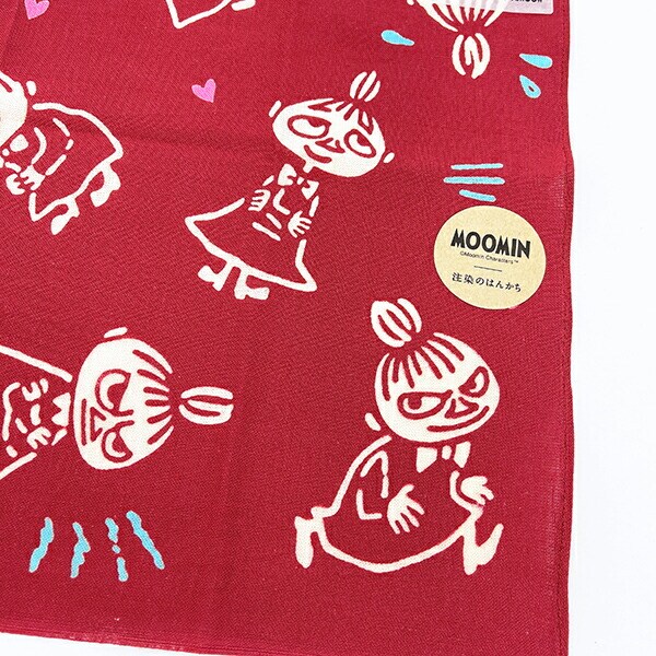 ムーミン リトルミイ赤 注染のハンカチ MOOMIN