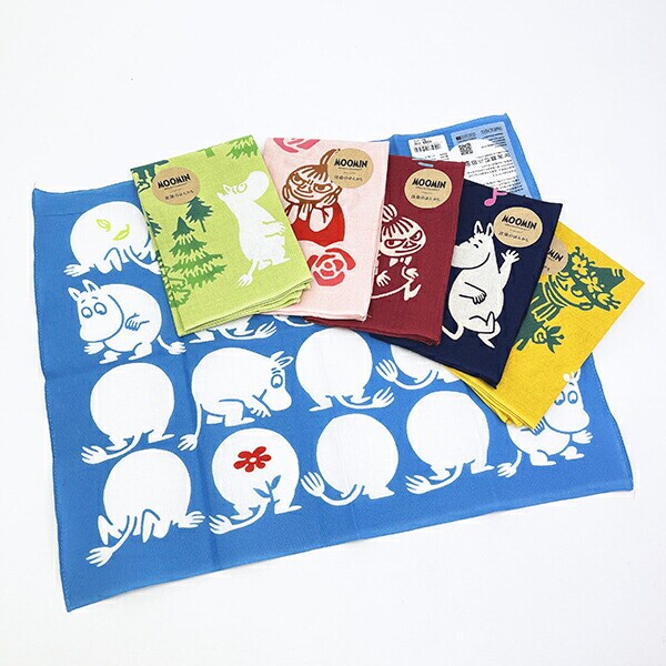 ムーミン リトルミイ赤 注染のハンカチ MOOMIN