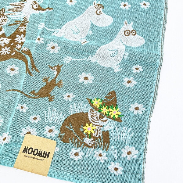 ムーミン かけっこ 三重ガーゼハンカチ MOOMIN