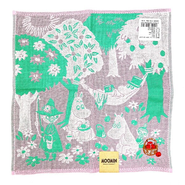 ムーミン ピクニック 三重ガーゼハンカチ