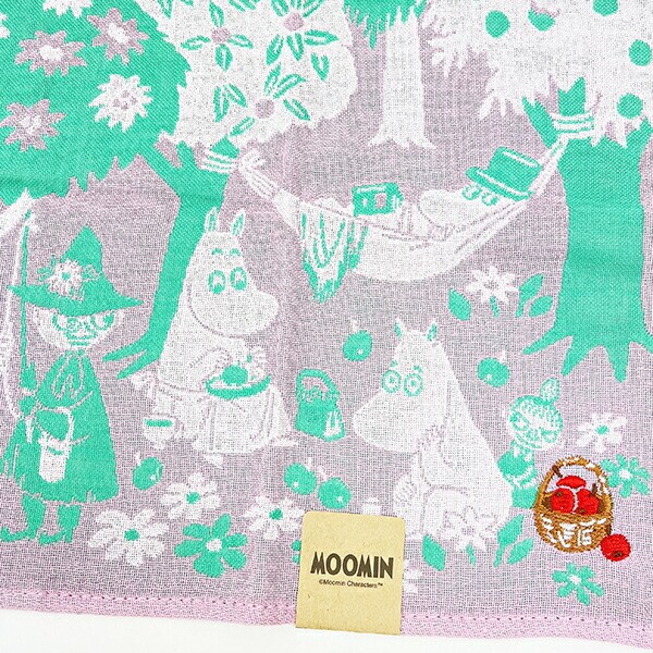 ムーミン ピクニック 三重ガーゼハンカチ