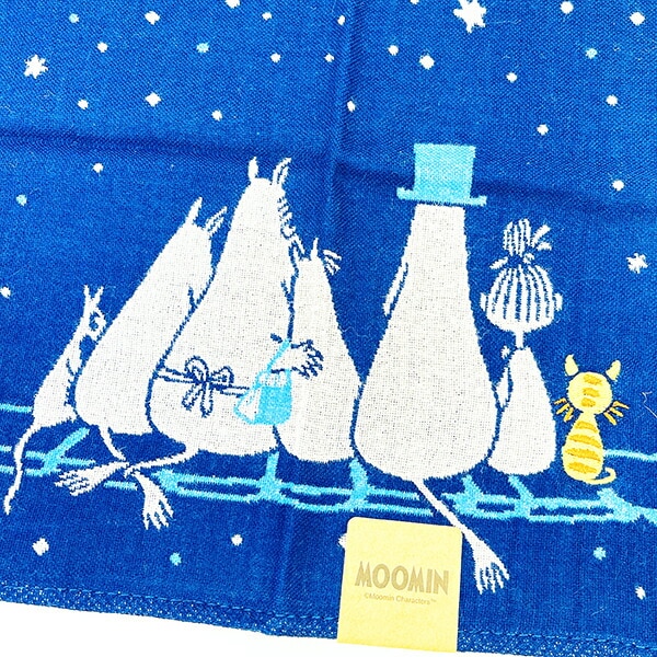 ムーミン 星空 三重ガーゼハンカチ