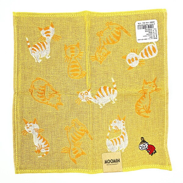 ムーミン リトルミイ＆ネコ 三重ガーゼハンカチ
